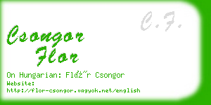 csongor flor business card